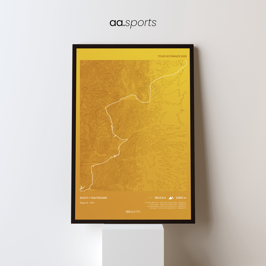 Quadro Decorativo Tour de France 2025 | Etapa 12: Auch > Hautacam
