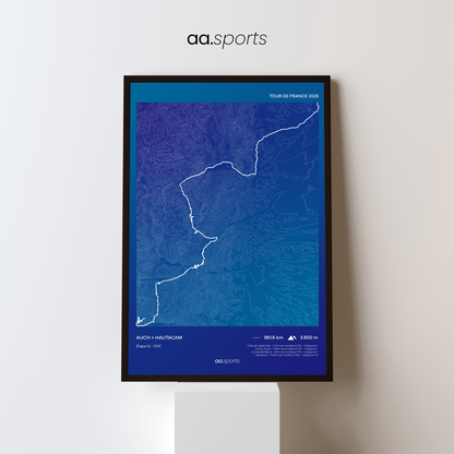 Quadro Decorativo Tour de France 2025 | Etapa 12: Auch > Hautacam